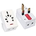 Rexton 3 Way Plug Adaptor With Neon Multi Socket