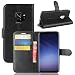 Produktbild jbTec® Flip Case Handy-Hülle Book #M30 zu Samsung Galaxy S7 Edge/Galaxy S9 / Plus - Handytasche Schutz Cover Flip Cover Schutz-Hülle, Farbe:Schwarz, Modell:Galaxy S9 / SM-G960