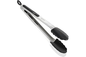 Leifheit Proline Pinza da cucina di 31 cm, Pinza cibo antigraffio resistente al calore, Pinza spaghetti in acciaio inossidabile per cucinare