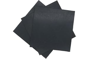 QUINNQUINN 3 Pack Solid Neoprene Rubber Sheet - Various Sizes - 1.5mm Thick - 100mm x 100mm