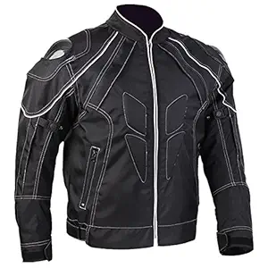 ILM Men's and Women's Carbon Fiber Armor Shoulder, Motorcycle Jackets (Black, Medium)