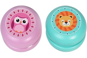 TOYANDONA 2pcs Yoyo Toys Kids Lovely Cartoon Animal Pattern Yoyo Toys Classic Fun Children Random Style
