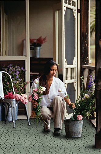 UPP® Gartenplatten 30x30cm/ Terrassenplatten/ Gartenweg/ Beetplatten/Bodenplatte (24 Teile, Stone) - 3