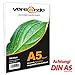 Produktbild 500 Blatt, DIN A5 (148x210mm) 80g/m² hochweiß ökologisches Druck- und Kopierpapier MARKE versando® 80 Umweltzertifikat Druckerpapier, Universalpapier, Papier, Notizpapier, Fax und Tintenstrahldrucker und Schreibpapier Notizzettel