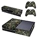 Produktbild XBox One und Kamera + 2 Controller Aufkleber Schutzfolie Set - Camouflage Grün /X-Box One
