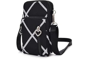 Narunii Petit Sac Téléphone Portable Femme,Sac de téléphone Portable,Bandoulière Portefeuille Poche,Crossbody Pochette Sacoche Running