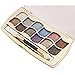 WINWINTOM Pro 12 Colors Eyeshadow Shimmer Palette & Cosmetic Brush Makeup Set (B)