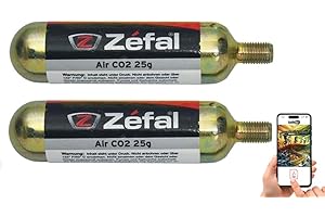 Recambio De Cartuchos Co2 con Rosca De 25G - Pack De 2 Unidades + Un Exclusivo Libro Pdf sobre Ciclismo Escrito por El Tudetic Team TUDETIC-PDF-362930