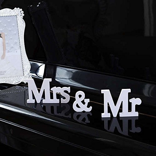 Mr & Mrs Holzbuchstaben Hochzeit Dekoration - 6