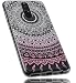 Produktbild mumbi UltraSlim Hülle für Huawei Mate 10 Lite Schutzhülle im Mandala Design transparent rosa (Ultra Slim - 0.70 mm)