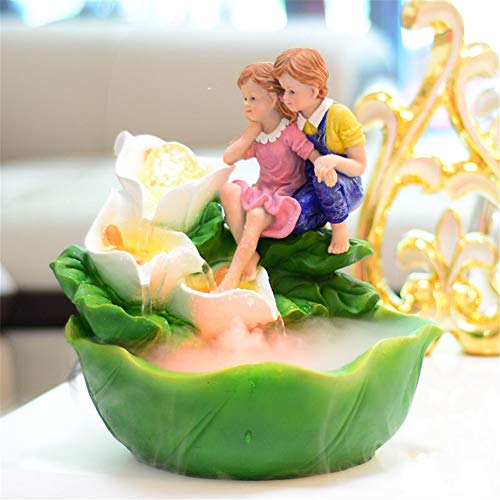 Preisvergleich Produktbild BEIQIHHY Innenwasserbrunnen Fengshui Ornament Luftbefeuchter Beauty Angel Aromatherapie Büro Handwerk Heimtextilien,B