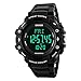 Produktbild Skmei Kalorien Test Herzfrequenz Bewegung Schrittzähler Uhren 50 m Wasserdicht Multifunktions-Sport Watch Armband schwarz