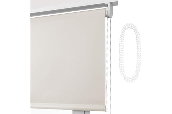 Estor Eclipse/Opaco Y TÉRMICO con Cadena de Repuesto: para Interior/Exterior/Medidas Ancho X AltoContactaremos para Ajuste sin Cargo Color: Crudo. Medidas: 150cm x 160cm