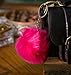 Produktbild 3 Für 2 Verkauf. 8 cm Fake Eco Fell Pompon Tasche Charme Fendi Dune ASOS Prada Medium Finder flauschig Fuzzy Weiche Cute Schlüsselanhänger Handtasche, False Kaninchen Mink Fox Ball Schlüssel Kette Faux Künstliche synthetischen Vegan Furry Friends Pom Pom Trend Celeb Cute Schwarz Weiß Trend Flossy, Neuheit Hipster Vintage Retro ss2015