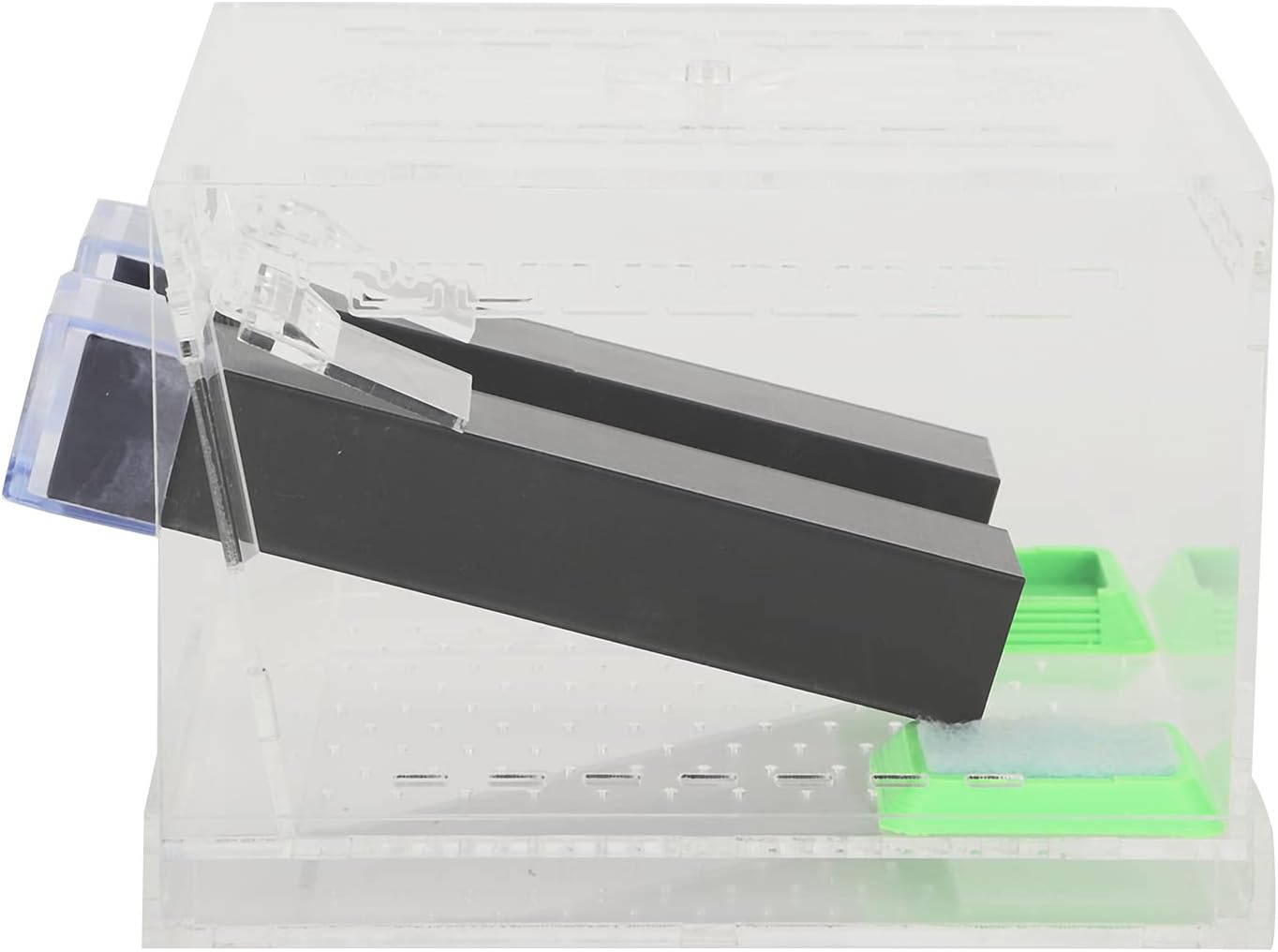 aqxreight Bolígrafo Acrílico para Grillos con Tubos, Kit para el Cuidado de Cucarachas, Cajas para Reptiles, Insectos, un Kit de Cuidado para Grillos, Portero de Críquet, Portero de Críquet con (#2)