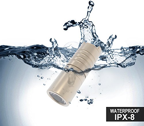 WUBEN Mini Taschen Taschenlampe leistungsstarke Lampe Zoomable 130 Lumen echt getestet wasserdicht wiederaufladbar mit USB neue CREE LED Schlüsselbund Flashlight enthalten Batterie Aluminiumlegierung - 9