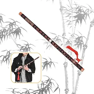 D Key Chinese Traditional Instrument Dizi Bitter Bamboo Flute with Chinese Knot for Beginners