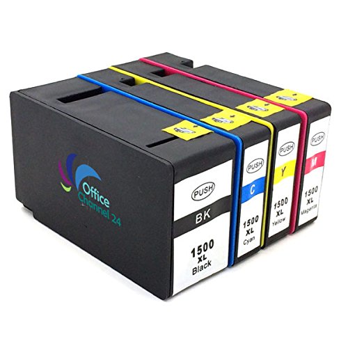 4x Tintenpatronen kompatibel zu Canon PGI-1500 BK PGI-1500 C M Y für Canon Maxify MB 2050 MB 2350 MB 2150 MB 2750