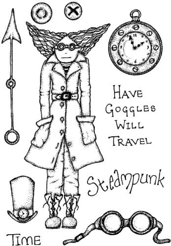 Lindsay Mason Clear Stamps - Time Travel for Personal Impressions - CICSA6029