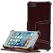 Produktbild Manna iPhone SE Hülle, Lederhülle Tasche Handyhülle | Leder Case Cover | Etui Standfunktion für iPhone SE Case