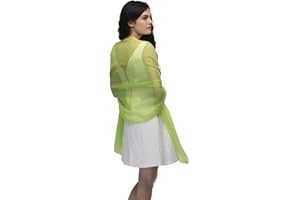 Basic Sense Plain Sheer Large Shawl for Wedding Party Beach Wrap Scarf