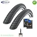 Produktbild 01022830SK 2 x Schwalbe Big Ben Reflex Race Guard schwarz + 2 Schläuche 50-622 (DV19 Dunlopventil)
