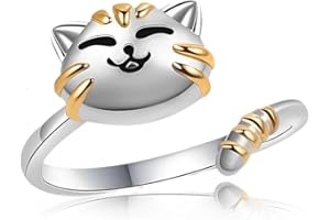 XPEX Bague Anti-Stress Enfant, Fidget Bague Reglable Pour Femmes, Anneau Empilable Soulagement Du Stress