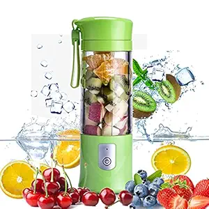 Present Portable Electric Juicer Mixture Blinder,Grinder,Rechargable Bottle, 4 Blades, Juice Maker,Fruit Bottle,Fruit Mixture Machine,Cordless Smoothie Maker(Green)