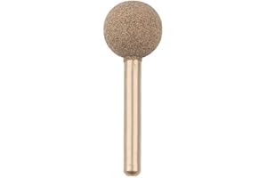 MACHSWON 25mm Diamond Coated Ball Rotary Burrs 100 Grit Fine Sand Original Sphere Rotary Burr for Jewelry Glass Stone Ceramic Gemstones Lapidary Grinding Rotary Tool