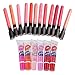 Generic 12pcs Makeup Waterproof Liquid Matte Long Lasting Lip Gloss + 6pcs Easy Peel Off Non Stick Lipgloss Lipsticks Kit RS.530.00