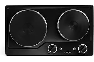 DOMOCLIP Réchaud Électrique 2 Feux 2500w Noir - DOC168N