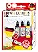 Produktbild Marabu 171900086 - Fashion-Spray Set "Fan" 3 x 100 ml Sprühfarbe für Stoff inkl. 1 Gratis Stoffmal-Liner, Stoffmalspray mit Pumpzerstäuber für helle Stoffe, waschbeständig bis 40°