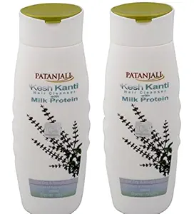 Patanjali Kesh Kanti Milk Protein Hair Cleanser Shampoo, 200ml (Pack of 2)