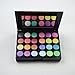 CHIC*MALL Pro Warm Colors Matte Shimmer Eyeshadow Palette Makeup Kit Set + Brush Mirror