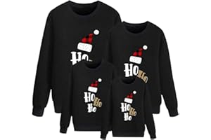 ORANDESIGNE Weihnachtspullover Familie Set Weihnachts Familien Pullover Herren Damen Kinder Junge Mädchen Weihnacht Sweatshirt Lustige Weihnachtspulli