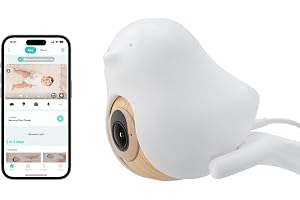 CuboAi Smart Baby Monitor 3 with Floor Stand, 2.5K QHD Night Vision WiFi Camera, 2-Way Audio, Temperature & Humidity Sensor, Lullabies, Sleep Safety Alerts for Covered Face, App Control