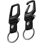 Spigen Anahtarlık Kanca ve Şişe A&ccedil;acağı (2 Adet) Carabiner Siyah - AHP08270 (Spigen TR Garantili)