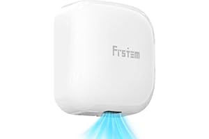FRSTEM 1400W Kommerzieller Händetrockner Automatischer Hand Dryer mit Automatischem Infrarotsensor & Intelligenter Temperaturregelung für Zuhause Badezimmer Restaurants Hotels, Weiß