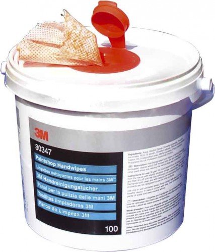 Preisvergleich Produktbild 3M Handreinigungstücher 100 Tücher / Eimer 80347