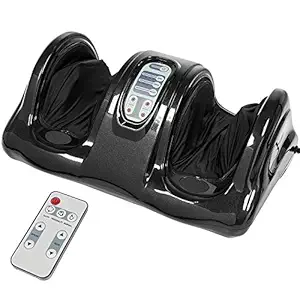 Diswa Electric Foot Massager Machine Rolling for Pain Relief with Remote Control (BLACK)