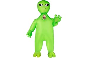 LATAFA Big Eyes and Horns to Carry Away the Alien Inflatable suit Inflatable Alien Costume Alien Inflatable Costume Blow Up Halloween Costumes Cosplay Outfit Dress up