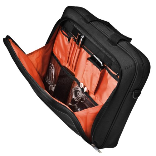Everki Advance – Laptoptasche für Notebooks bis 16 Zoll (40,6 cm) mit Zubehör-Fach, kontrastreichem Innenfutter und Trolley-Lasche, Schwarz - 3