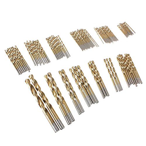 Raysen HSS Bohrer Set 99 tlg.Titanium Metallbohrer Spiralbohrer Handspiralbohrer 1.5mm – 10mm - 5