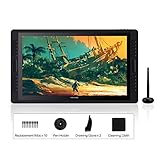 Huion Kamvas Pro 22 (2019) Full Laminated Anti-glare Glass IPS Screen Pen Display with Battery-Free Stylus 120% sRGB Graphics Drawing Tablet Monitor with 20 Customizable keys 2 Touch Bars