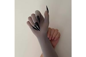 SeunKieer 5 Fingerabdruck Nahtlose Nail Art Handschuhe, Ultra Dünn und Atmungsaktiv, Geeignet für Anime Karneval, Cosplay Party, Fancy Kleid Kostüm Party, Unisex