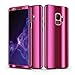 Produktbild Hülle für Galaxy Note 9,Homikon Hart PC Hülle Spiegel 360 Grad Fullbody Case Ultra Slim Matt Handyhülle Ganzkörper-Koffer Anti-kratzt Komplettschutz Spiegel Handytasche Vorder und Rückseiten Schutz Weiche Flexible Ultra dünne Schutzhülle Vorne & Hinten Rundum Stoßfeste PC Plastik Harte Schutz Handy Hülle Protective Stoßdämpfend Motiv Rundum-schutz Hard Mirror Case Cover Schutz Rückschale Klar Tasche Etui für Samsung Galaxy Note 9 - Violett