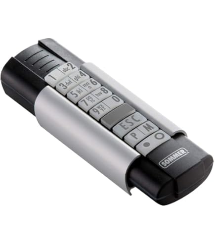 SOMMER 4018V000 : Lot de 3 télécommandes 4 canaux noir et rouge pour