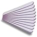 NAILFUN 10 Straight Zebra Nail Files - Grit 180/240