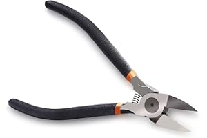 BOENFU Präzision Seitenschneider, 6 Zoll Elektronik Drahtschneider, Klein Ultrascharf Präzisionsschneide-Zange für Modellbau, Feine Drähte, Electronics, Kabelbinder, PCB, Schwarz