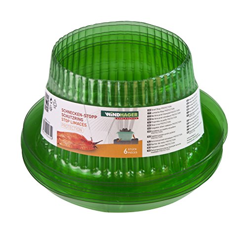Windhager Schneckenabwehr Schutzring, Diameter 23 cm, 6 stück, grün - 6